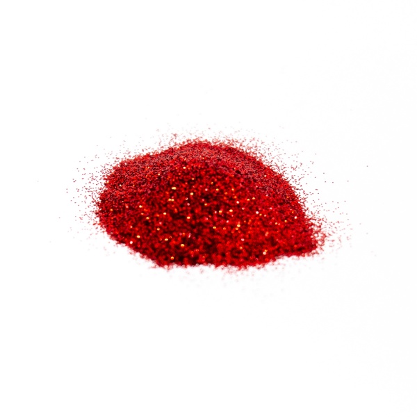 Red Polyester Jewel Glitter